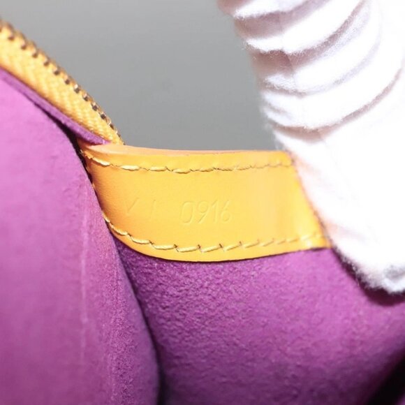 LOUIS VUITTON Epi Lussac Shoulder Bag Yellow LV Auth - Picture 11 of 16